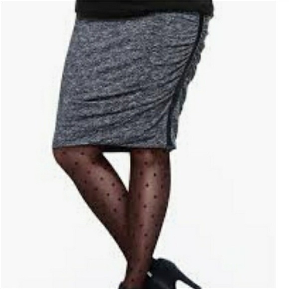 Lane Bryant Slimming Ruched Black Skirt - Picture 6 of 6